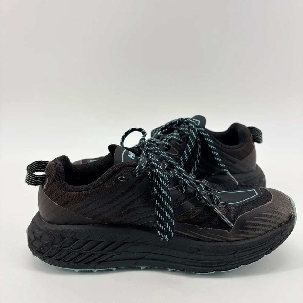 Hoka Speedgoat 4 GTX Size 5 Black Grey Gore-Tex Waterproof Trail Running Womens